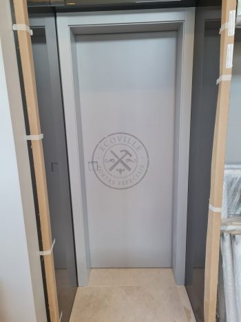Porta com sistema de correr embutido com puxador cava - Imagem 2
