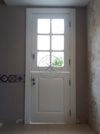 Porta holandesa com visores de vidro e almofada - Imagem 3