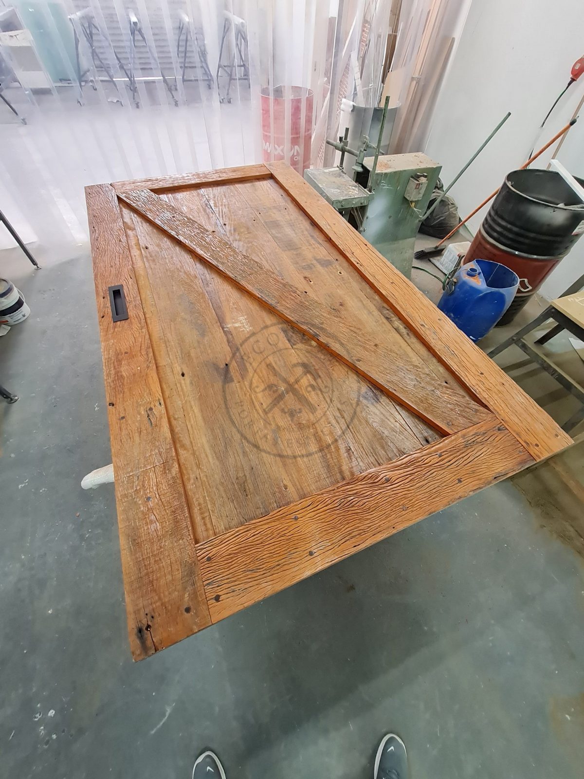 Porta madeira demolição rústica - Imagem 2