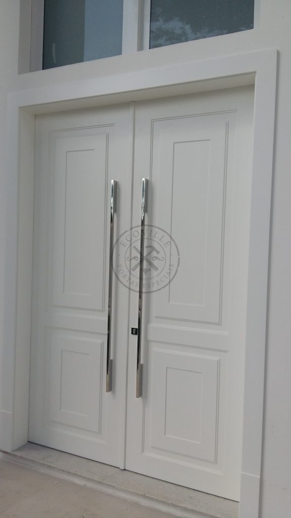 Porta com sistema de abertura dupla, pintura de laca P.U branco acetinado (Sayerlack) - Imagem 3