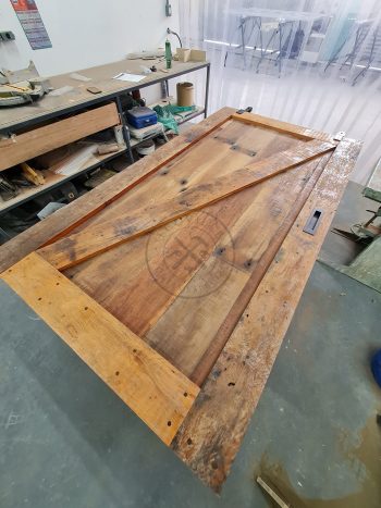 Porta madeira demolição rústica - Imagem 3