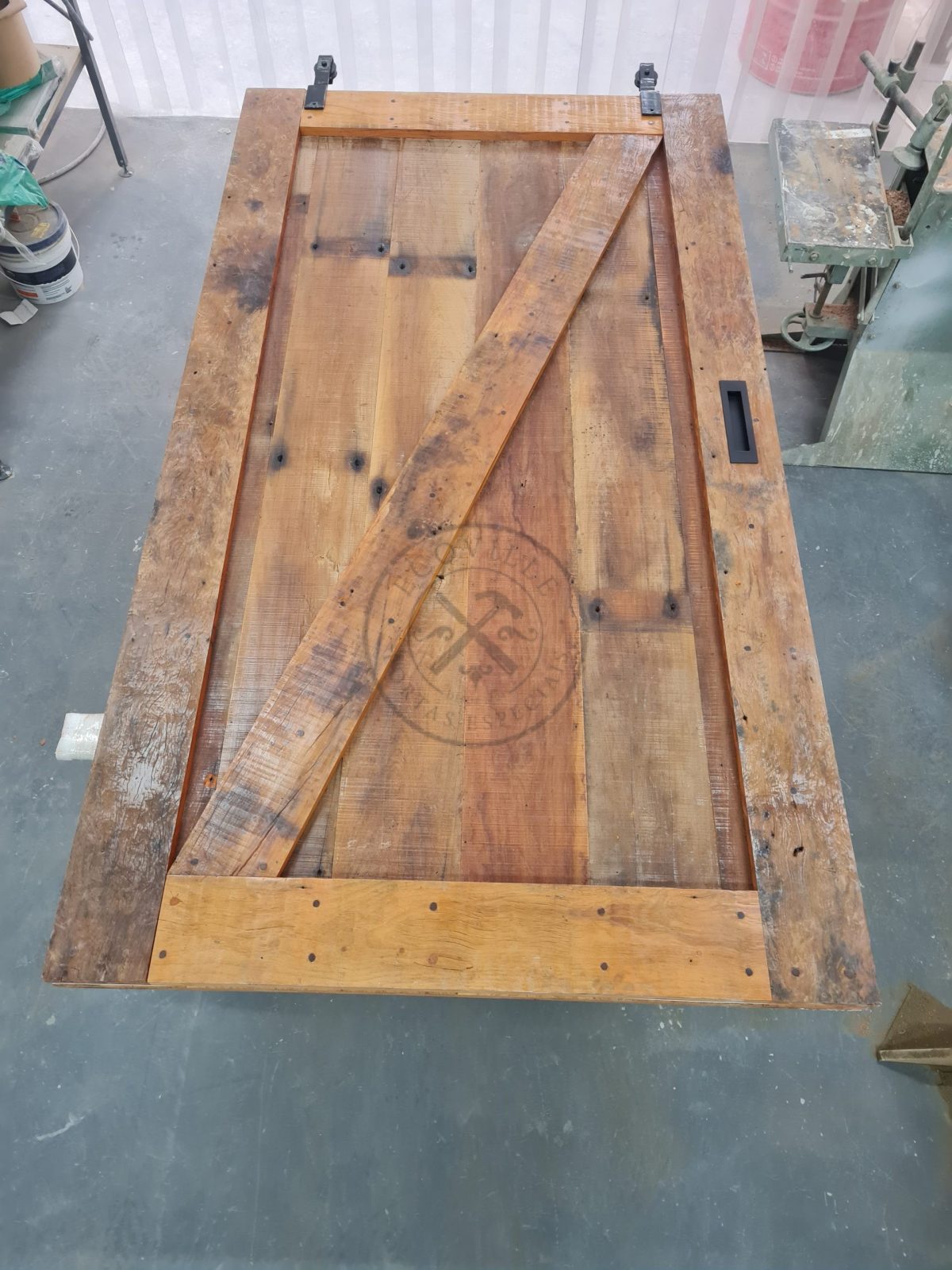 Porta madeira demolição rústica - Imagem 4