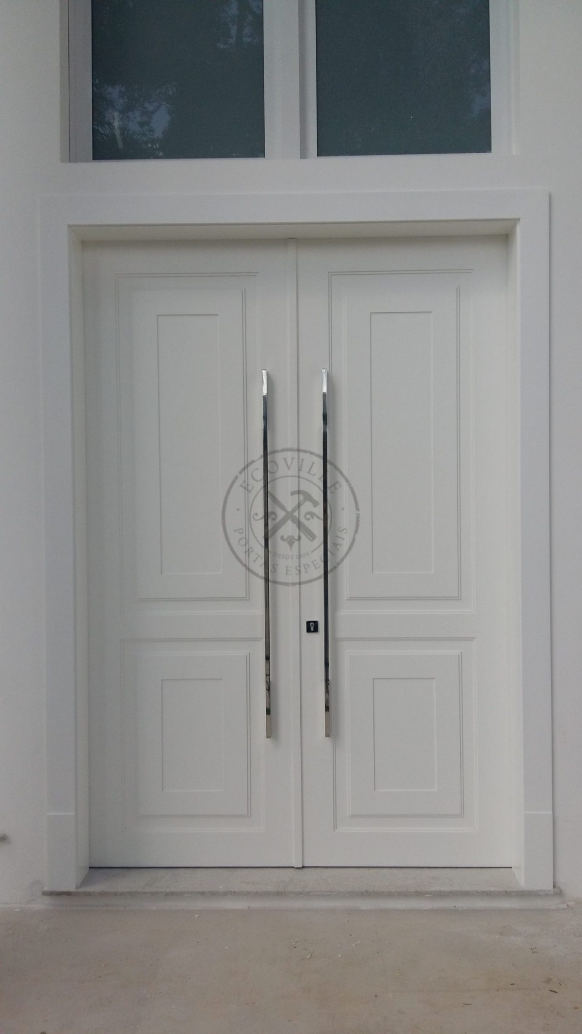 Porta com sistema de abertura dupla, pintura de laca P.U branco acetinado (Sayerlack) - Imagem 4