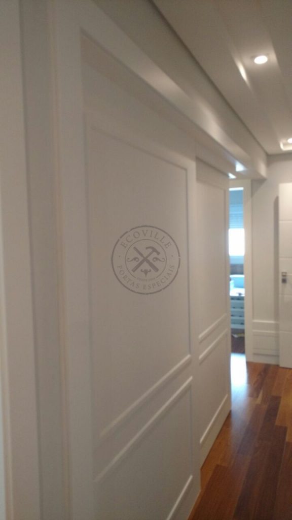 Porta de correr com sistema de trilho embutido, modelo EXCLUSIVO - Imagem 6