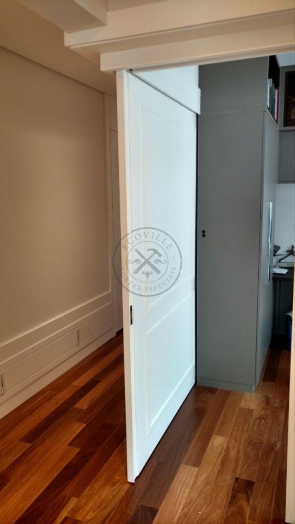 Porta de correr com sistema de trilho embutido, modelo EXCLUSIVO - Imagem 8