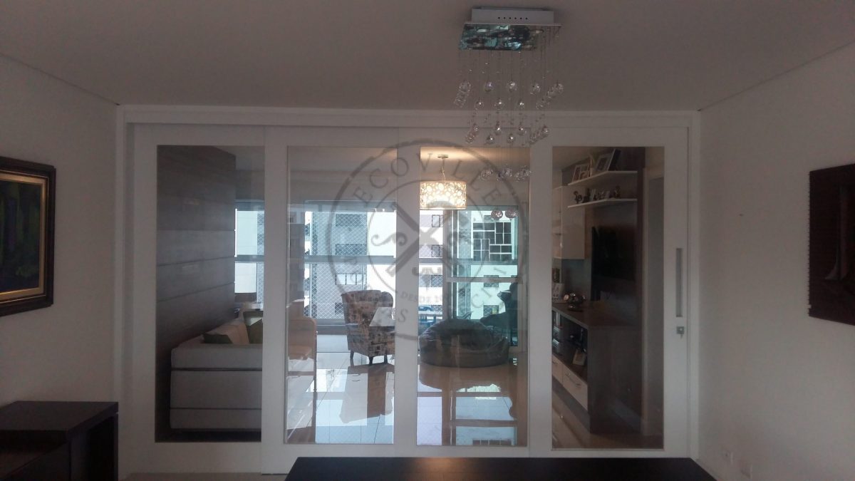 Porta de correr quatro folhas de arrasto com vidro panorâmico incolor - Imagem 7