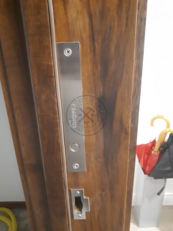 Porta pivotante em madeira maciça com pintura em verniz - Imagem 7