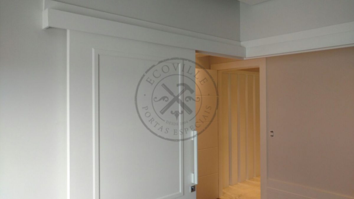 15-84 Porta de correr com sistema de trilho embutido, modelo EXCLUSIVO - Imagem 16