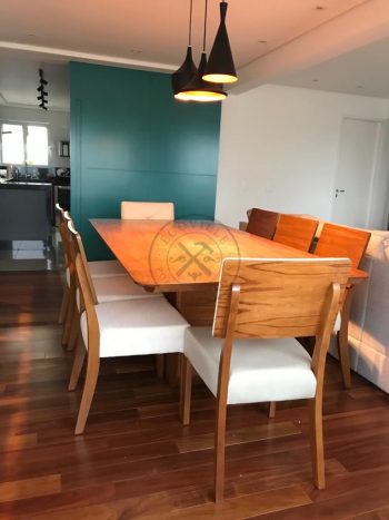 Porta de correr direto na laje com pintura laca especial verde acetinado - Imagem 5