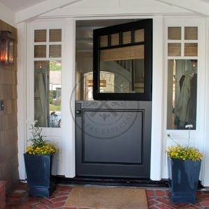 Porta em laca preta fosca