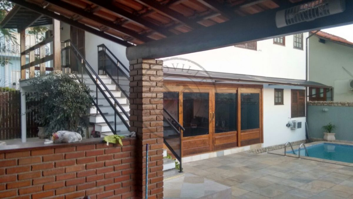 Porta de correr com sistema embutido, vidro panorâmico 10 mm temperado - Imagem 4