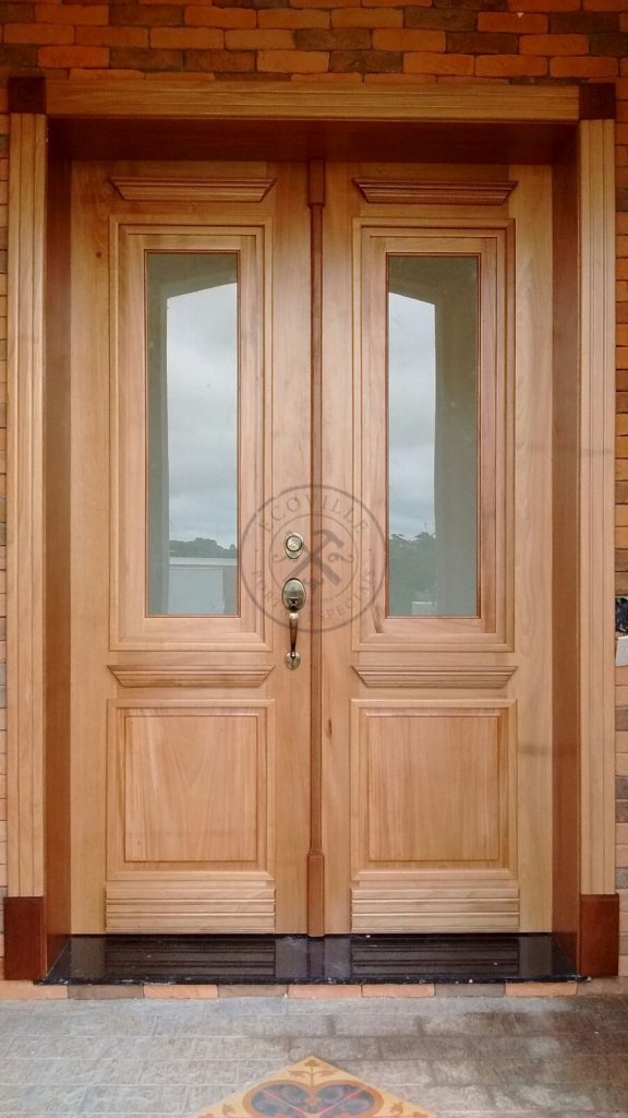 Porta de abertura dupla com postigo móvel com vidro incolor 8 mm - Imagem 2