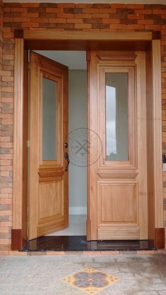 Porta de abertura dupla com postigo móvel com vidro incolor 8 mm - Imagem 3