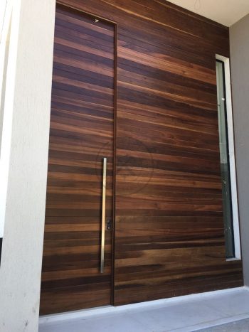 Porta exclusiva sob medida de Lambril de madeira Imbuia "ESPETACULAR" - Imagem 7