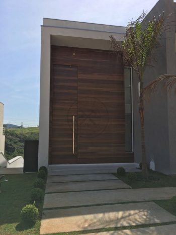 Porta exclusiva sob medida de Lambril de madeira Imbuia "ESPETACULAR" - Imagem 8