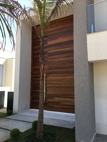 Porta exclusiva sob medida de Lambril de madeira Imbuia "ESPETACULAR" - Imagem 9