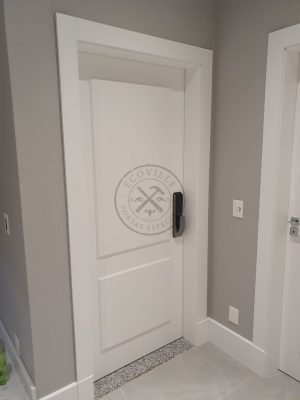 Porta kit pronto especial com almofadas com pintura laca P.U acetinado - Imagem 2