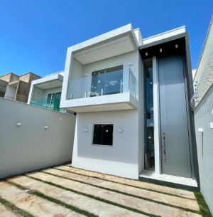 Porta pivotante em ACM cinza com um friso vertical e dois horizontais e dupla vedação