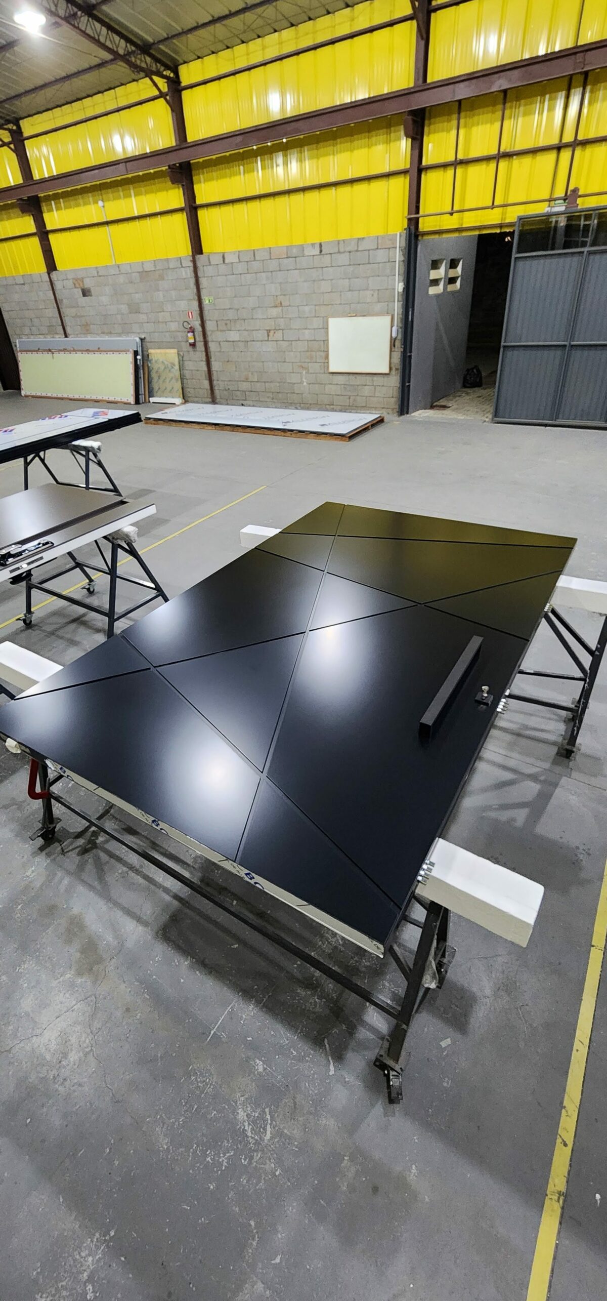 Porta em ACM modelo BBB preto fosco - Imagem 2