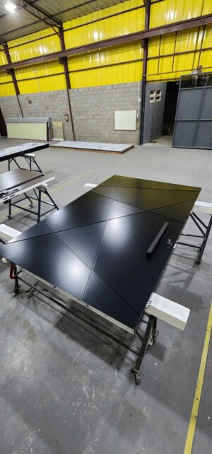 Porta em ACM modelo BBB preto fosco - Imagem 2