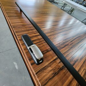 Porta em ACM chapa Wood Jatobá com fechadura digital Intelbras - Imagem 4