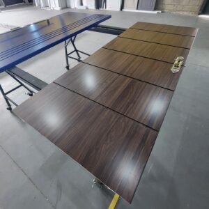 Porta em ACM chapa Wood Sucupira com fechadura colonial - Imagem 3