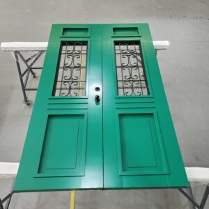 Porta colonial em ACM Pro 124 Post Grenn com grade de ferro - Imagem 8