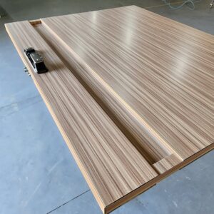 Porta em ACM Wood Carvalho Mel com puxador cava - Imagem 6