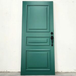 Porta kit pronto especial com apliques de molduras e almofadas