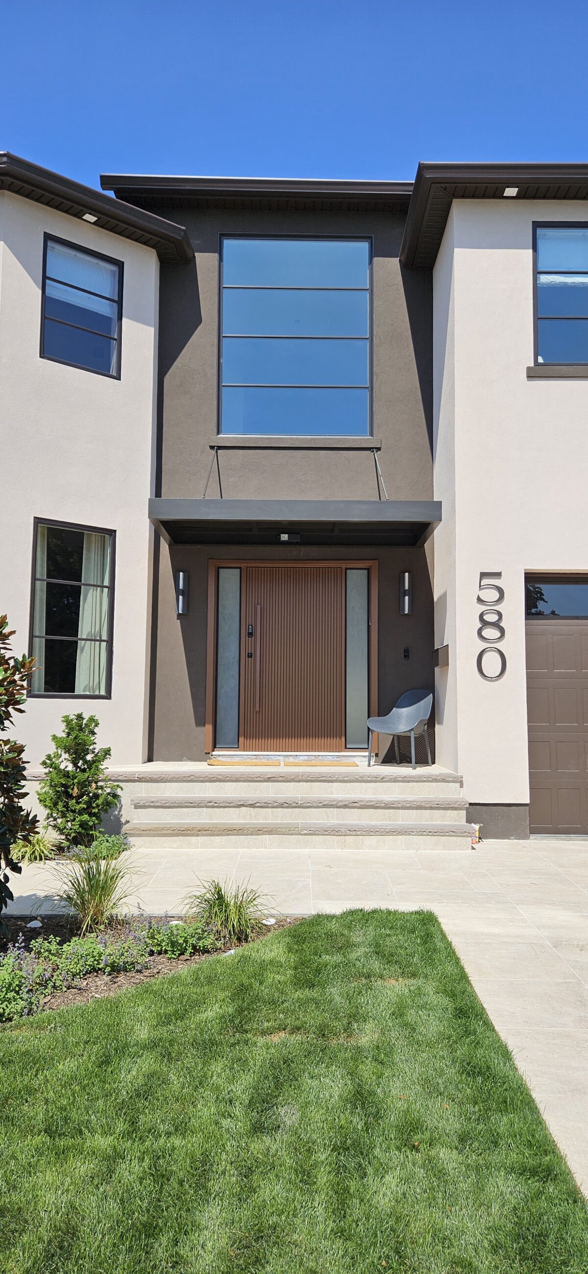 147 Porta em ACM PRO 364 Brown Metallic com portais duplo lateral - Imagem 1