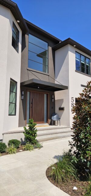 Porta em ACM PRO 364 Brown Metallic com portais duplo lateral - Imagem 2