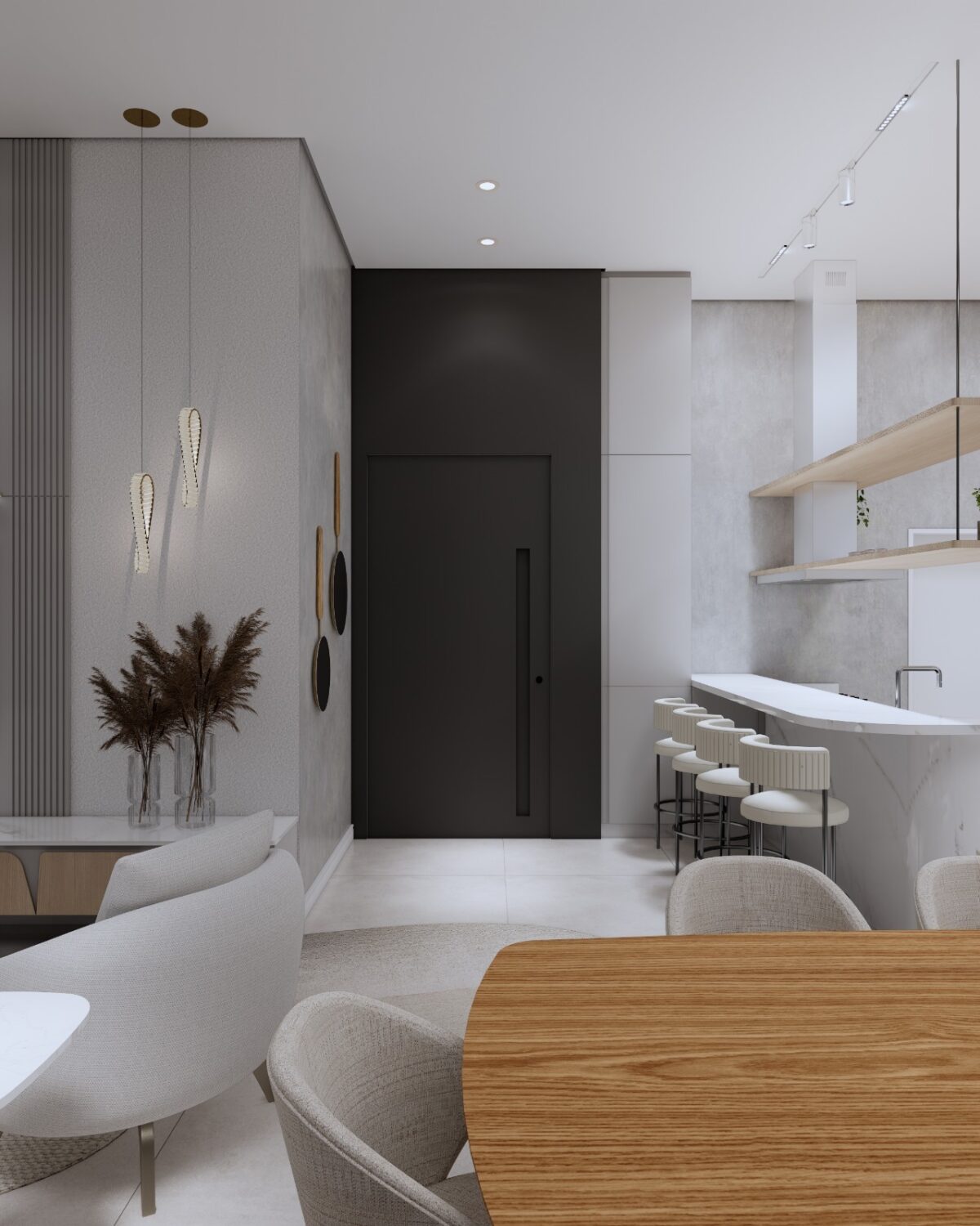 c50ec9ad-c812-4945-b9d7-d07f198054c3_30042025135223734_1d40808f-bab0-4fc0-bb07-e1808280e826_xp2tdd Porta pivotante em ACM com puxador cava, painel e bandeira fixos - Imagem 1