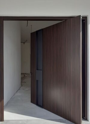 Porta pivotante em ACM com puxador cava especial - Imagem 2