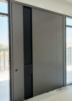 Porta pivotante em ACM com puxador cava especial - Imagem 2